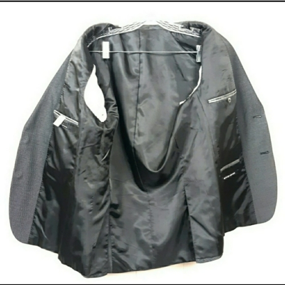 Kenneth Cole New York Blazer Coat Gray 40R - Picture 3 of 8